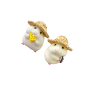 Decor pentru mașină cu motiv de hamster Accesoriu drăguț pentru interiorul mașinii Ornament pentru bord sau oglinda retrovizoare Accesoriu auto original 3