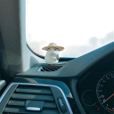 Decoração de carro Hamster com chapéu Figurinha adorável para o painel Acessório decorativo de automóvel Acessório estiloso para o interior do veículo 4