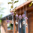 Decoração de cristal suspensa 6 pcs 2