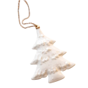 Decoração de Natal em metal tradicional em forma de árvore de Natal Pendente suspenso pintado à mão Clássica ornamentação festiva 2