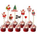 Decoração de Natal para bolo 9 pcs 4