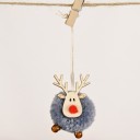 Decoração de Natal suspensa rena 5 x 5 cm 3