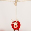 Decoração de Natal suspensa rena 5 x 5 cm 2