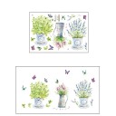 Decoración autoadhesiva con flores. 3
