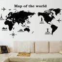 Decoración autoadhesiva de mapa del mundo 3