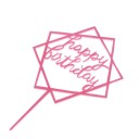 Decoración de pastel de feliz cumpleaños 4
