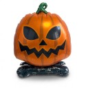 Decoración Inflable de Halloween Calabaza de Pie Globo 65 x 85 cm Cara Espeluznante Naranja Negra y Verde para la Fiesta de Halloween 1