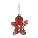 Decoración navideña de pan de jengibre 12 uds. 3