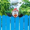 Decoración navideña en la valla pingüino 2