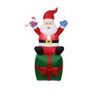 Decoración navideña inflable Papá Noel 5