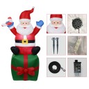 Decoración navideña inflable Papá Noel 2