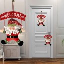 Decoración navideña para puerta Bienvenido 1