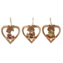 Decorações de Natal em Madeira 3 pcs 20