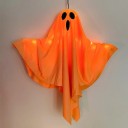 Decorație pentru agățat în aer liber cu bec LED, pentru interior, fantomă strălucitoare, înfricoșătoare, pentru petrecere de Halloween, pentru agățat pentru Halloween, 52x41cm 4