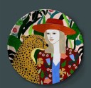Decoratief bord met dierenmotief 11