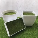 Decoratieve bloempot met kunstgras 2