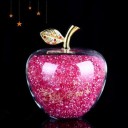 Decoratieve glazen appel met kristallen 13