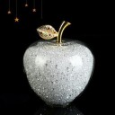 Decoratieve glazen appel met kristallen 7
