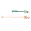 Decoratieve halsband voor katten en kleine honden met bloem en bel Verstelbare textiele halsband Voor herfst- en wintergebruik 3