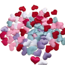 Decoratieve harten 2 cm 100 stuks 7