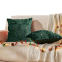 Decoratieve kerst kussenhoes 45 x 45 cm Zachte hoes met print Kerstaccessoire voor de bank, bed en woonkamer 4
