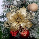 Decoratieve kerstbloemen 12 stuks 6