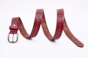 Decoratieve leren damesriem J2856 2