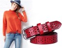 Decoratieve leren damesriem J2856 7