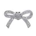 Decoratieve schoenclip strik met steentjes 6×4 cm metaal met bevestigingsclip sieraden voor schoenen elegante accessoires voor schoeisel 1