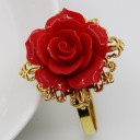 Decoratieve servetringen met rozen 5 stuks 4