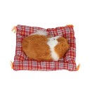 Decoratieve slapende kat in mandje Verschillende kleuren Realistisch figuur Schattige decoratie voor het dashboard van de auto Thuisdecoratie 2