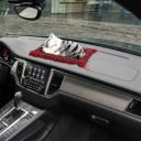 Decoratieve slapende kat in mandje Verschillende kleuren Realistisch figuur Schattige decoratie voor het dashboard van de auto Thuisdecoratie 4