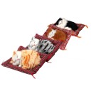 Decoratieve slapende kat in mandje Verschillende kleuren Realistisch figuur Schattige decoratie voor het dashboard van de auto Thuisdecoratie 5