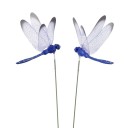 Décoration à piquer libellule 10 pcs 7