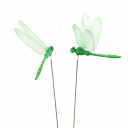 Décoration à piquer libellule 10 pcs 8
