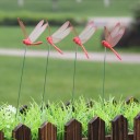 Décoration à piquer libellule 10 pcs 3