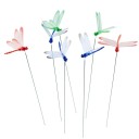 Décoration à piquer libellule 10 pcs 5