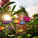 Décoration à piquer papillon 10 pcs 4