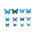 Décoration à piquer papillon 12 pcs 4