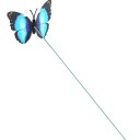 Décoration à piquer papillon 5 pcs 2