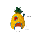 Décoration d'aquarium 6,5 x 6,5 x 12,5 cm Maison ananas SpongeBob Style Détail décoration d'aquarium Maison sous-marine pour poissons 4