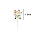 Décoration de gâteau Animaux de safari en voiture 4,5 cm Motif amusant Fête des animaux Fête d’enfants Décoration de gâteau 2