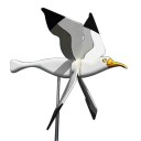 Décoration de jardin à piquer en forme de mouette 1