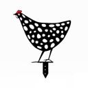 Décoration de jardin en acrylique en forme de poule 6