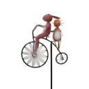 Décoration de jardin en métal en forme de roue 8