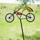 Décoration de jardin en métal en forme de roue 2