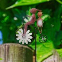 Décoration de jardin en métal en forme de roue 3