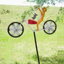 Décoration de jardin en métal en forme de roue 4