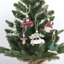 Décoration de Noël en bois 3 pièces 2