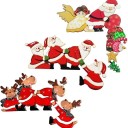 Décoration de Noël pour cadre de porte 4